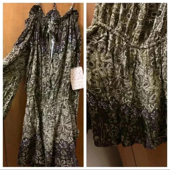 NWT Free People Sz M Off the Shoulder Romper $128 - Picture 10 of 13